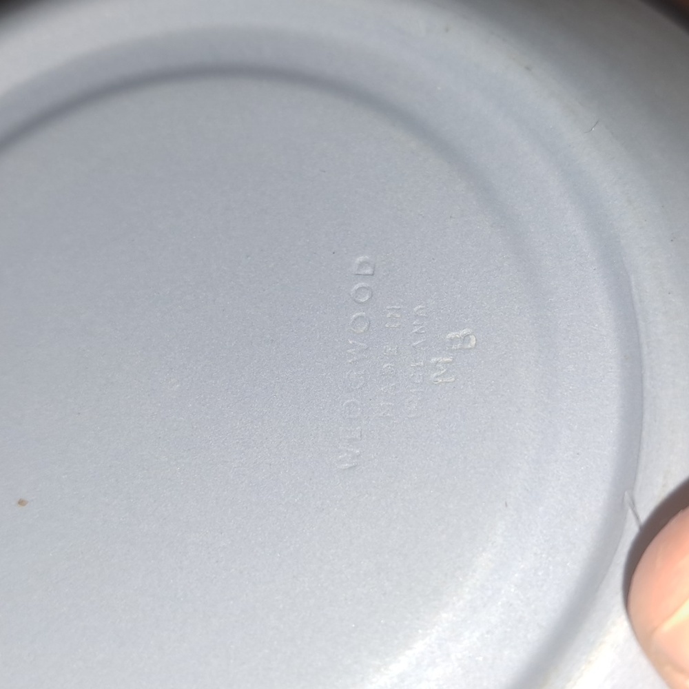 Wedgewood Jasperware blue saucer coaster small plate - Picture 3 of 5